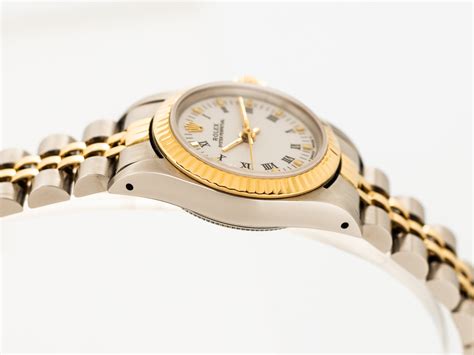 rolex 18k yellow gold stainless steel diamond 24mm|Rolex Oyster Perpetual Lady 67193 .